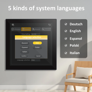 Thông Minh Màn Hình Màu Đầy Đủ Màn Hình Cảm Ứng Wifi Nhiệt LCD Hiển Thị Màn Hình Cảm Ứng Tuần Lập Trình Điện Dưới Sàn Sưởi Ấm - Product Image 6