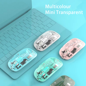 Hot Selling Transparente USB-Typ-C-Schnitts telle Wiederauf ladbare optische drahtlose Maus Mini 3D-Stil für Desktop-Office-Laptops - Product Image 4