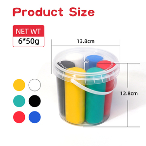 Commercio all'ingrosso Ultra leggero 300g Drum scuola materna fai da te Set di argilla 8 colori a mano plastilina 12-Color argilla per il gioco dei bambini pasta