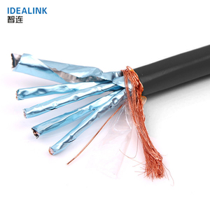 Ad alta velocità 8 core 4 paia doppio schermato Twisted Pair cavo Ethernet Cat7 SFTP CCA 23AWG LAN cavo di comunicazione di rete