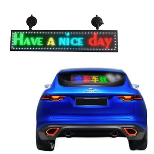 Display a LED con finestrino posteriore WiFi 24x144, segno in movimento a colori RGB, lavagna a scorrimento - Product Image 1