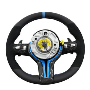 พวงมาลัยคาร์บอนสีน้ำเงินประสิทธิภาพสูงสำหรับ BMW 1/2/3/4 F20 F22 F30 F32 M2 M3 M4ทั้งชุด - Product Image 3
