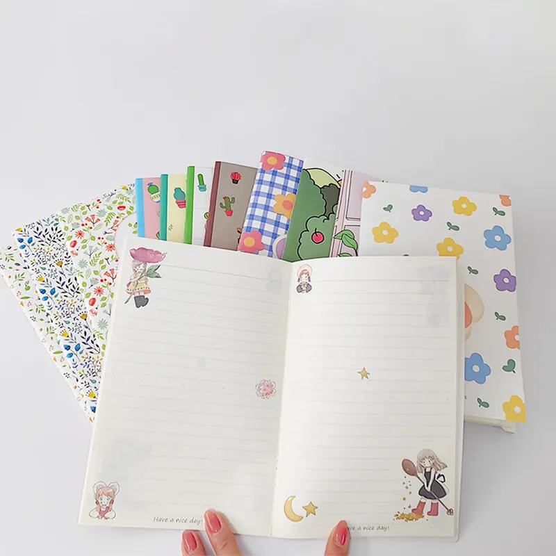 Grosir buku catatan bisnis siswa warna-warni buku catatan pribadi desain kustom