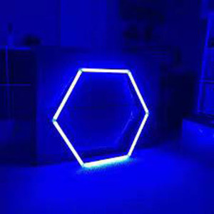 Fabbrica di auto laboratorio luce a nido d'ape disegno geometrico tradurre esagonale Led luce RGB - Product Image 4