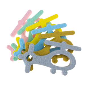 Cấp Thực Phẩm <span class=keywords><strong>Teether</strong></span> Giá Cả Phải Chăng Trẻ Em Của Silicone Máy Bay Trực Thăng <span class=keywords><strong>Teether</strong></span> - Product Image 3