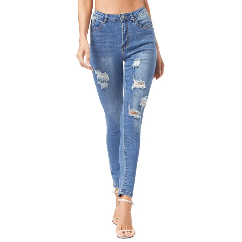 Hot Selling Stretch Sexy Bequeme Günstige Damen Jeans Im Frühjahr 2021