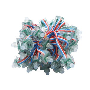 12MM WS2811 Full Color T1515 Square <strong>Pixel</strong> <strong>LED</strong> Module Lighting String 5V 12V RGB Waterproof Addressable Digital <strong>LED</strong> String Light
