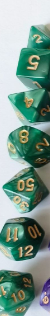 7 pièces vert armée