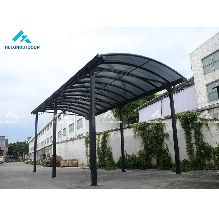 Pv Carport Sistem Bubuk Dilapisi Mounting Detailing Light Parkir Dinding Perlindungan Lipat Tenda Garasi Mobil