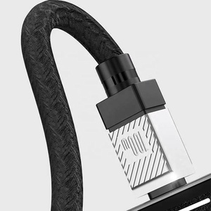 Toptan 3.1A hızlı şarj mikro/tip C/IPH veri USB kablosu 1M ABS + naylon örgülü 6.0MM kalın güç kablosu iPhone için - Product Image 4
