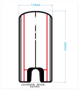 OEM Logo Golf Putting Alignment Mirror Eye Line Trainer Posture Correction Training Aid 31*14.5 cm Size - Product Image 4