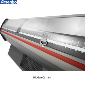 Arsenbo新しいスタイルのステンレス鋼冷却ディスプレイデリオープンチラー肉ショーケース - Product Image 5