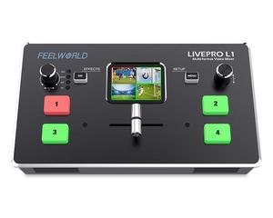 FEELWORLD最新L1 V1 4 X HDMI输入USB3.0实时流多格式视频混合器切换器通过电脑/应用程序远程控制 - Product Image 1