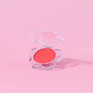 定制Logo粉哑光脸颊色调自有品牌化妆心形腮红 - Product Image 4