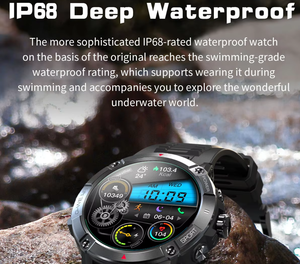 Nx8 Thông Minh Đồng Hồ Cho Nam Giới IP68 Tập Thể Dục Tracker Ios/Android Tương Thích Ngoài Trời Thể Thao Bt Gọi Đa Chức Năng Câu Trả Lời Cuộc Gọi - Product Image 3