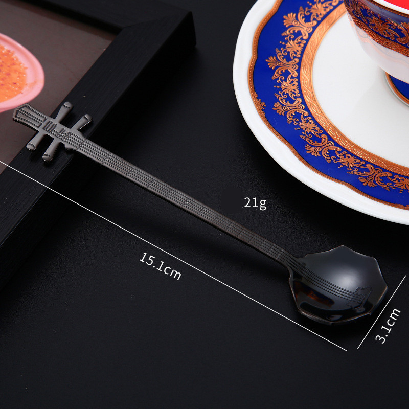 Cuchara octogonal 304 - Negra