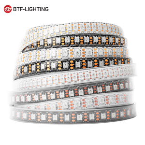 <strong>UL</strong> Certification Top Quality WS2812B DC5V 30 60 96 144 <strong>LEDs</strong> Per Meter SMD5050 WS2812B RGBIC Addressable <strong>LED</strong> Pixel Strip Light - Product Image 1