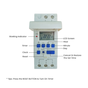 CSQ elettronico settimanale 7 giorni programmabile interruttore orario digitale relè controllo Timer AC 220V 230V 16A montaggio su guida Din - Product Image 3