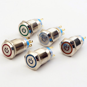 19mm wasserdichter Momentan-Netzschalter aus Metall, der den Druckknopf verriegelt - Product Image 5