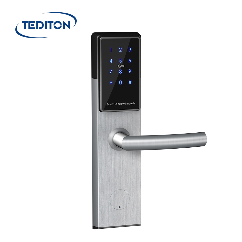 Safety APP Electric Fingerprint Card Code Combination Smart Door Lock with Touch-Screen Keypad