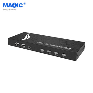4k 60hz 4 Port 4 in <strong>1</strong> Out Auto DP <strong>KVM</strong> Switcher Displayport USB <strong>KVM</strong> Switcher for Monitor - Product Image 4