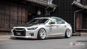 Auto Parts for Infiniti <strong>Q50</strong> Body Kit <strong>Q50</strong> Q50L Upgraded SKYLINE Style Front Bumper Spoiler Diffuser Body Kit - Product Image 3
