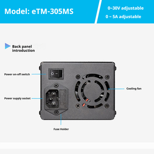 ETOMMENS ETM-305MS <span class=keywords><strong>30V</strong></span> 5Aミニマイクロ調整可能電源120V/220V産業用<span class=keywords><strong>LED</strong></span>およびラボシングル出力用