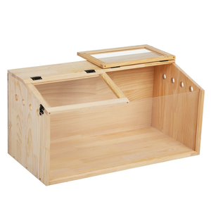 JUNJI <span class=keywords><strong>Cage</strong></span> en bois pour <span class=keywords><strong>hamster</strong></span> Armoire pour animaux pour hamsters nains syriens Degus <span class=keywords><strong>Hamster</strong></span> Habitat avec dessus ouvrable - Product Image 6