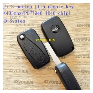 Hohe Qualität für Fiat 3-Tasten-Flip-Fernschlüssel (433MHz/PCF7946-Chip) Smart Remote-Autos chl üssel Smart Key Fob - Product Image 2