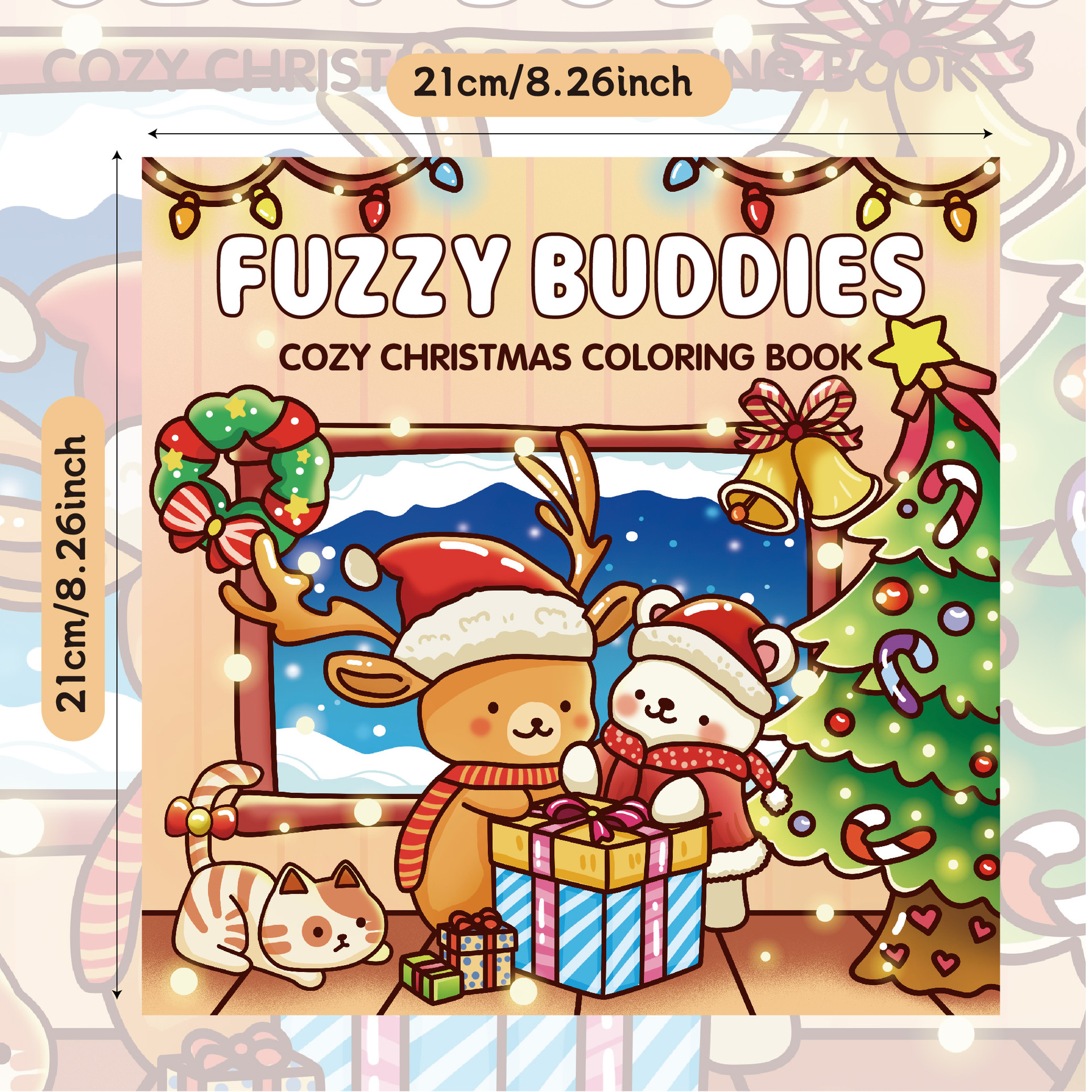 Brun-buddies-21x21cm Fuzzy