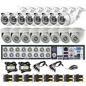 Factory Security CCTV System Analog <strong>Camera</strong> 16pcs Set <strong>16</strong> Channel DVR Kit 16CH HD Video Recorder