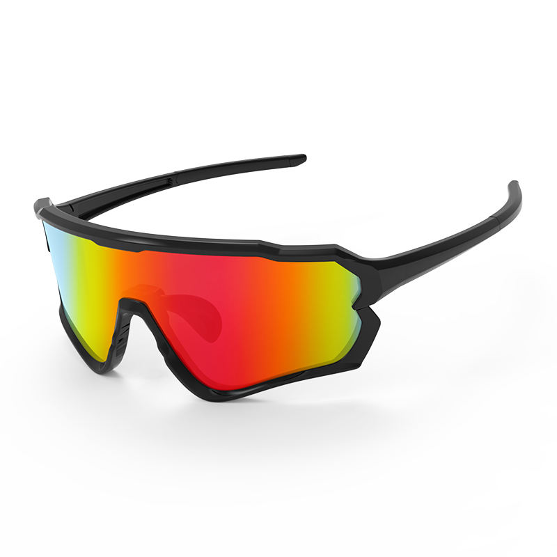 Monture noir mat + Verres noir-rouge