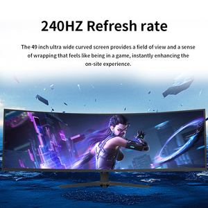 Monitor de juego curvo ultra ancho de 49 pulgadas 5K 165Hz pantalla de ordenador de escritorio LED LCD RGB PC 165Hz monitores altavoz incorporado - Product Image 3