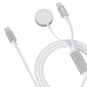 Apple Watch telefon şarj adaptörü manyetik şarj kablosu için 2 In1 USB C hızlı şarj cihazı yükseltildi - Product Image 1