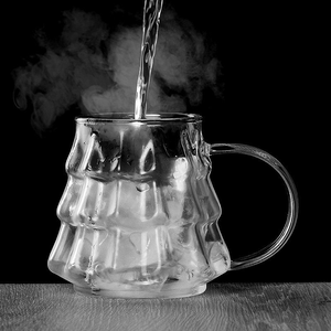 Christmas Gift Christmas Tree Shaped High Borosilicate Glass <strong>Cup</strong> - Product Image 5
