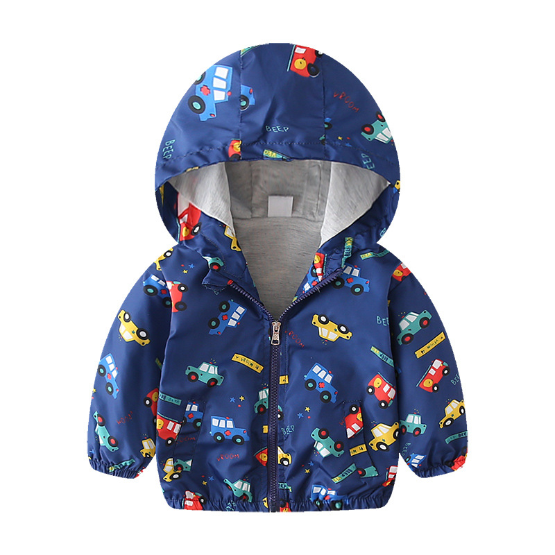 Blue background car jacket