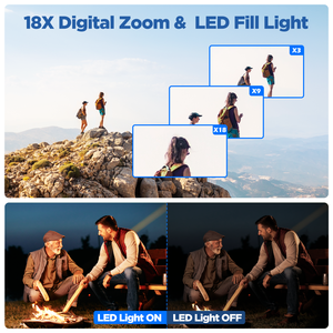 摄像机摄录机4K 42MP YouTube视频摄录机18X数码变焦网络摄像头3.0英寸270度旋转屏幕摄录机 - Product Image 5