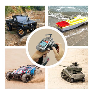 Trasmettitore Radio professionale RC6GS V3 2.4G 7 canali con ricevitore R7FG telemetria giroscopica per barca auto RC