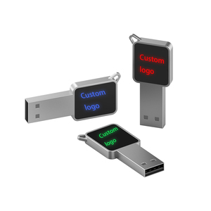 Unidad flash USB con forma de clave encriptada segura Indicador LED de 256GB Marca personalizada - Product Image 3
