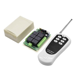 315/433スマートワイヤレスリモートコントローラースイッチ6チャンネルリレーモジュールDC12V24Vインテリジェント学習LEDランプコントローラースイッチ - Product Image 1