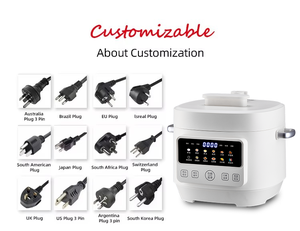 Hot Pot Cooker 4L Electric Pressure Cooker With 12 in 1 Cooking <strong>Programs</strong> 1300W Multi Function Colorful Control Panel <strong>LCD</strong> <strong>Display</strong> - Product Image 2
