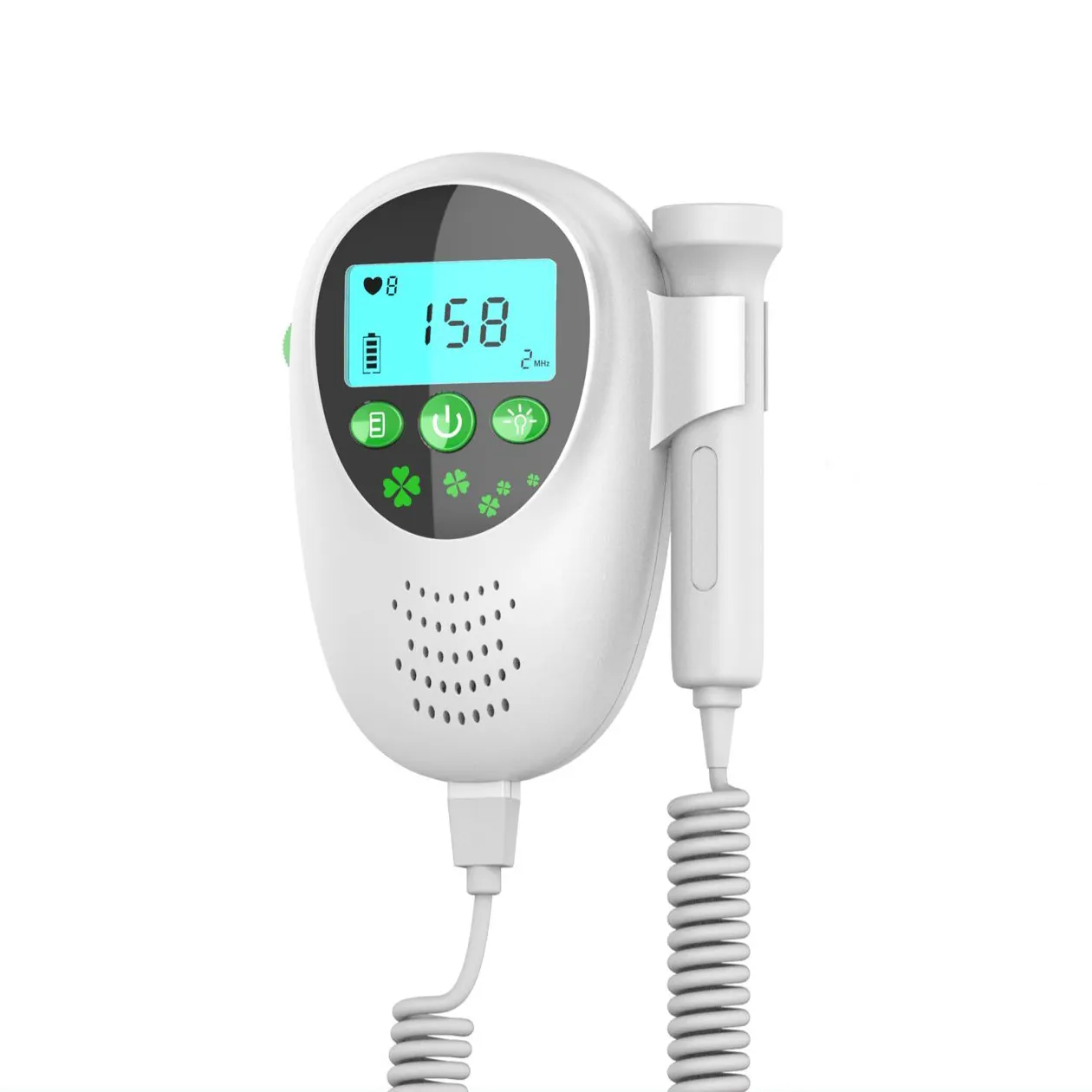 Attrezzatura medica digitale a LED cardiofrequenzimetro per bambini portatile portatile in gravidanza Doppler medico fetale portatile