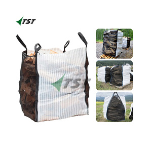 Ihre speezialisten Fur <span class=keywords><strong>asbest</strong></span> กระเป๋าตาข่ายฟืนถุงตาข่าย1000L สำหรับบรรจุฟืนผ้าทอที่ทนทานพร้อมห่วง - Product Image 3