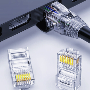UTP Cat6 Cat7 8P8C模块化插头线孔1.0晶体接头Rj45梯形以太网网络端口RJ45连接器 - Product Image 5