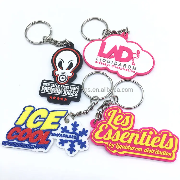 Best-seller Custom Key Chain Silicone Soft Rubber Promoção Natal Soft 2d Pvc Keychain For Gifts