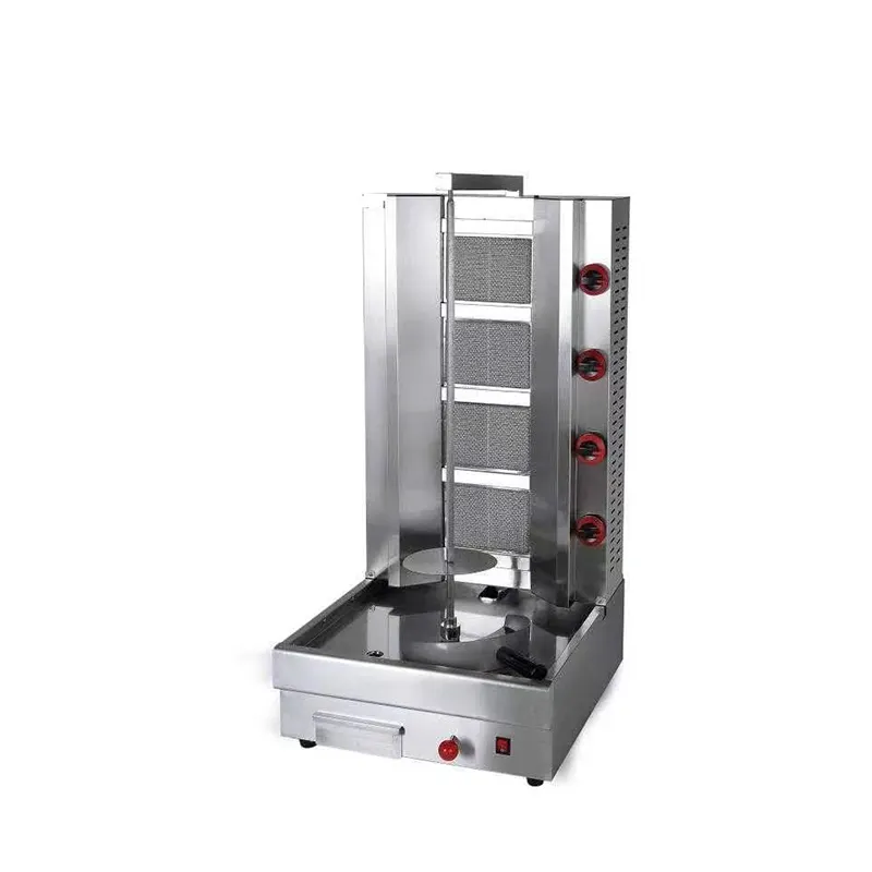 Chất lượng cao khí thép không gỉ shawarma máy 4 Burner gas truy cập hàng đầu Thổ Nhĩ Kỳ khí shawarma máy để bán