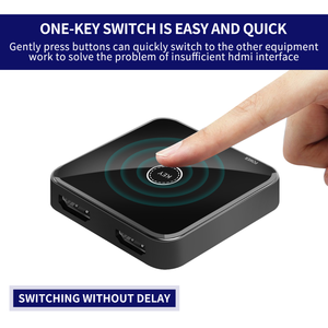 2,0 Interruptor HDMI bidireccional de calidad superior 2x1 4K Mezclador de video con divisores y convertidores de soporte 3D