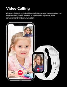 LT38สมาร์ทวอทช์สำหรับเด็กหน้าจอ1.4นิ้ว4G LTE IP67 SOS โทร GPS นำทางรีโมทคอนโทรลตำแหน่ง WiFi ใช้ได้กับซิม