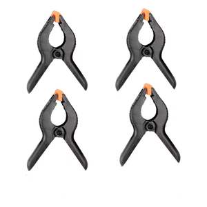 Woodworking a Type Clip Plastic Spring Clamp Double Color With <strong>Holes</strong> <strong>Strong</strong> Woodworking Nylon Clips Soft Anti-Slip Grip - Product Image 2