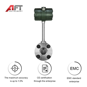 Medidor vórtice de flujo de líquido de agua con brida IP65 de acero inoxidable de alta precisión con salida de 420ma - Product Image 4
